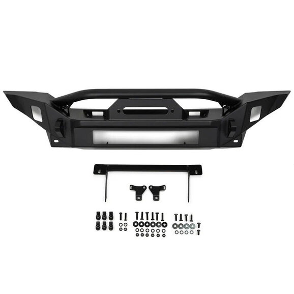 DV8 Offroad FBJL-07 FS-7 Mid-Width Winch Front Bumper for 07-24